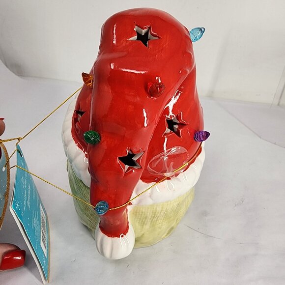 Disney Nightmare Before Christmas Oogie Boogie Ceramic Luminary NEW - Picture 4 of 7